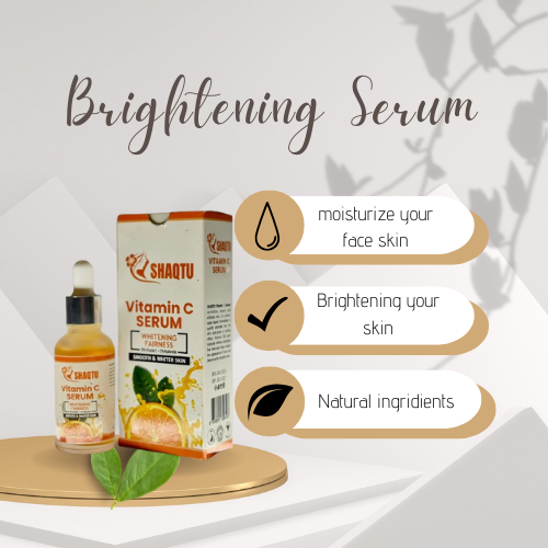 Shaqtu Vitamin C Serum – Whitening & Fairness Formula for Smooth & Brighter Skin