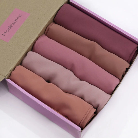 Georgette Hijab Box Of 5