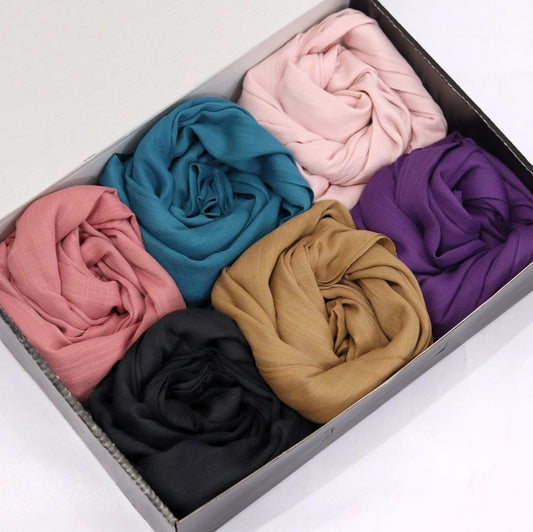 Box Of 6 Turkish Hijabs - A