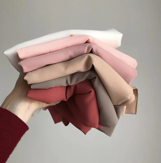 Bundle Of 6 Georgette Hijabs
